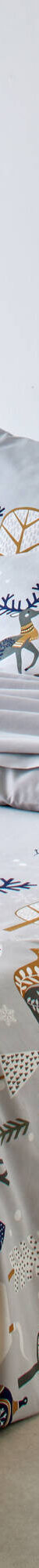 Linge de lit Forêt, en coton imprimé  (gris) Linge de lit Forêt, en coton imprimé  (gris)